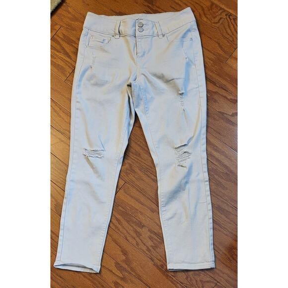 Refuge Size 8 Jeans Skinny Light Wash Off White Stretch Modern Current - Picture 11 of 13